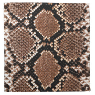 Western Diamondback Rattlesnake Skin Cloth Napkin