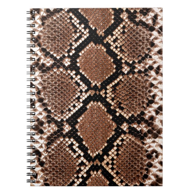 Western Diamondback Rattlesnake Skin Notebook (Front)