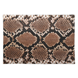 Western Diamondback Rattlesnake Skin Placemat