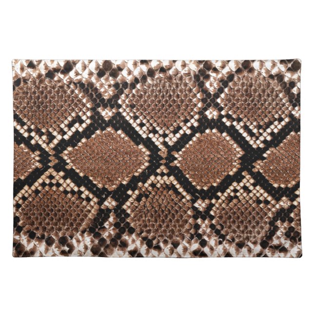 Western Diamondback Rattlesnake Skin Placemat (Front)