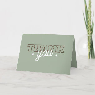 Western Dirty Thirty Cowgirl 30th Birthday Party Letterpress Thank You Card