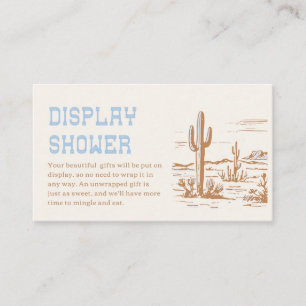 Western Display Shower Card
