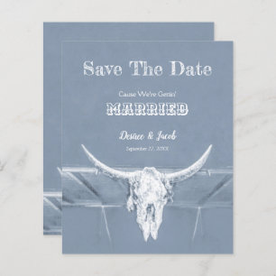 Western Dusty Blue White Rustic Distressed Budget