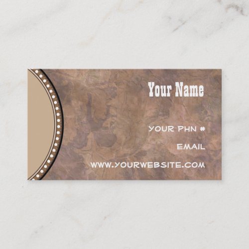 Western Earthstone Custom Business Cards