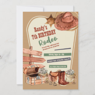 Western Elements Birthday Invitation