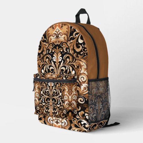 Western Embossed Leather Look Design Printed Backpack