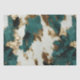 Western Emerald Gold White Cowhide 