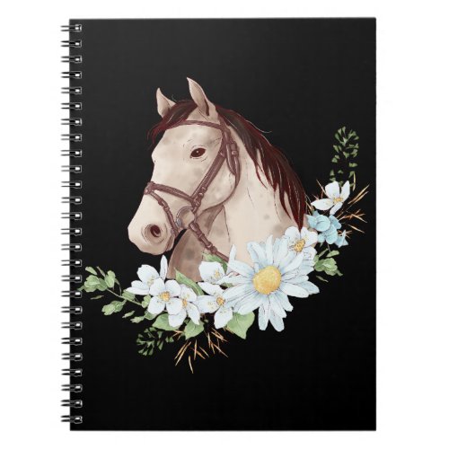 Western Equestrian Gift Horseback Riding Horse Notebook