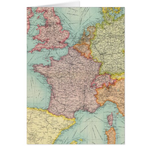 Western Europe communications Cards (Front)
