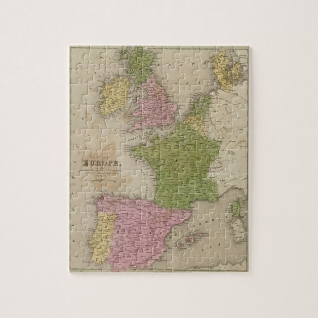 Western Europe Jigsaw Puzzle (Vertical)