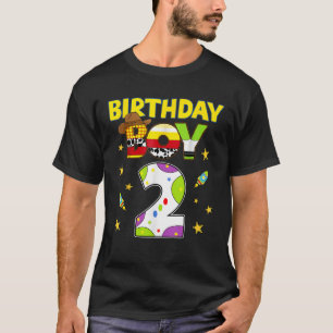 Western Family Birthday Boy 2 Cowboy 2nd Birthday  T-Shirt