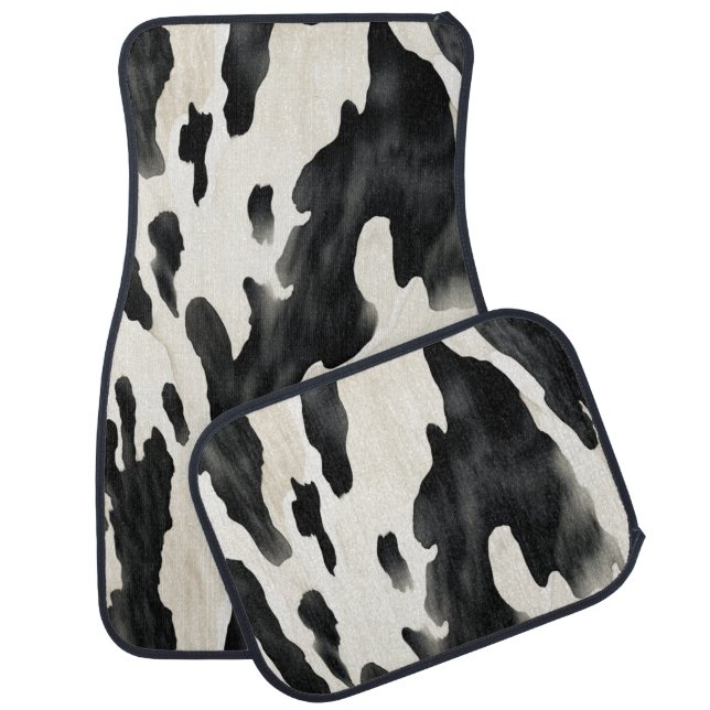 Western Farm Animal Cow Country Car Floor Mat (Set)