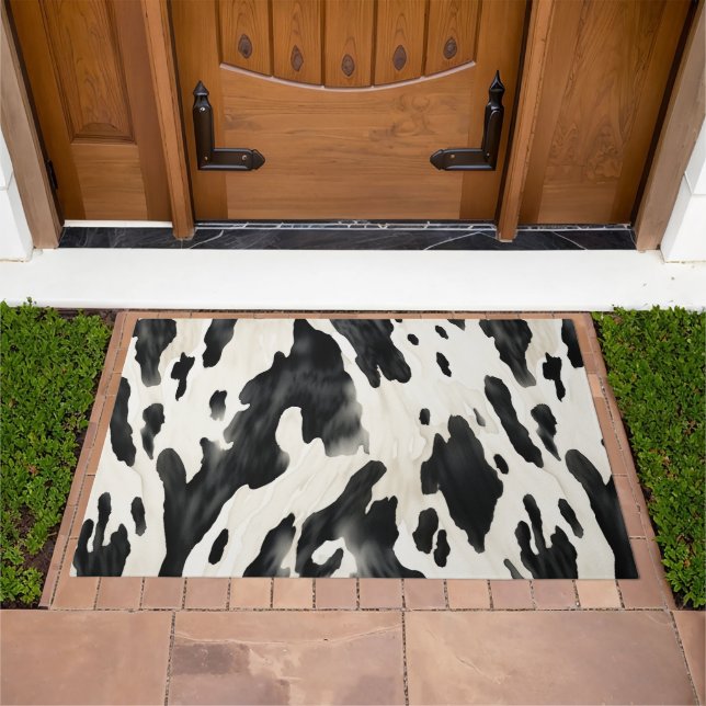 Western Farm Animal Cow Country Doormat (Outdoor)