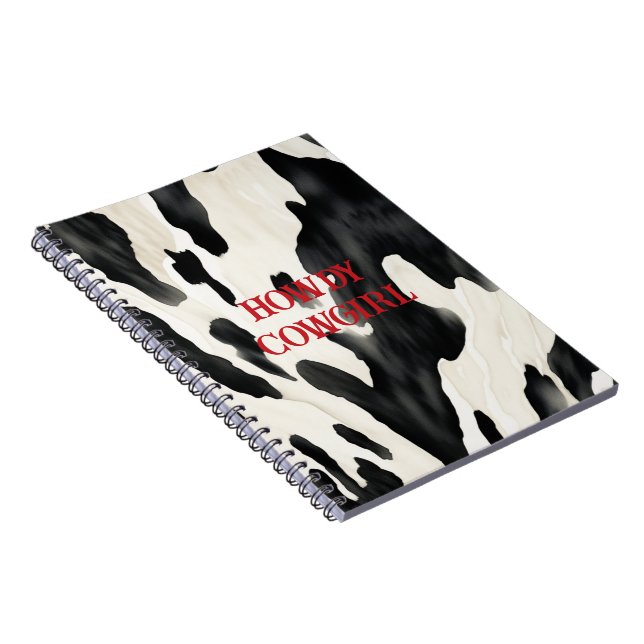 Western Farm Animal Cow Country Notebook (Right Side)