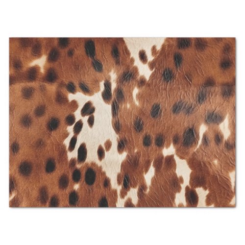 Western Farm Brown Cream Cowhide  Tissue Paper