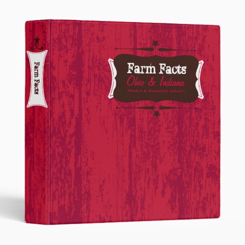 Western Farm Cowboy 3 Ring Binder