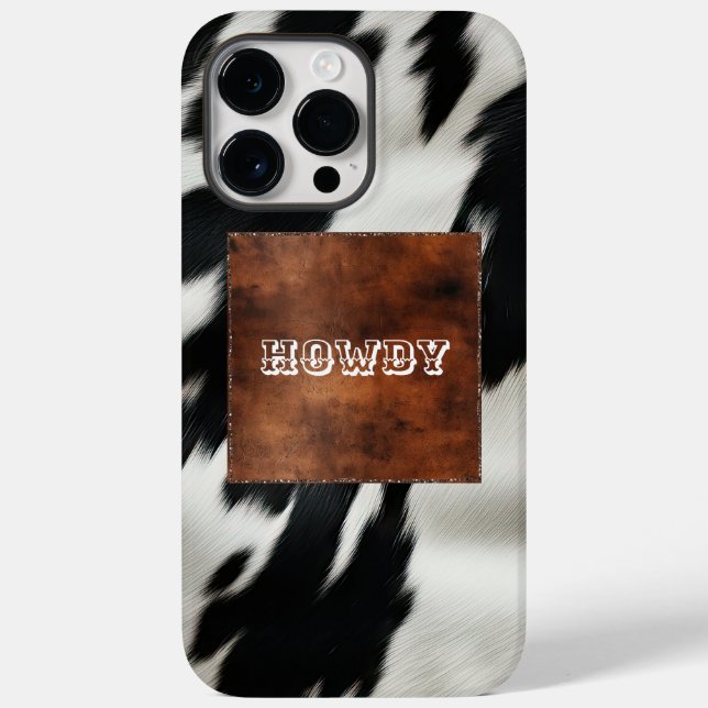 Western Farm Cowhide  Case-Mate iPhone Case (Back)