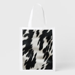 Western Farm Cowhide Grocery Bag