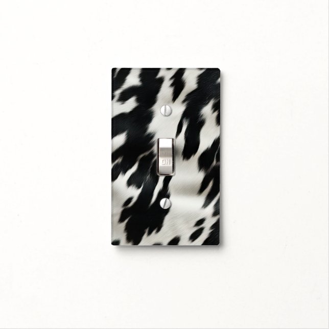 Western Farm Cowhide Light Switch Cover (In Situ)