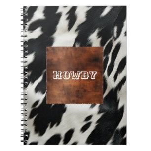 Western Farm Cowhide Notebook