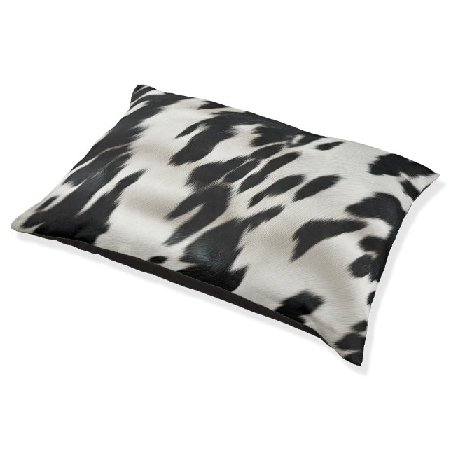 Western Farm Cowhide  Pet Bed (Angled)