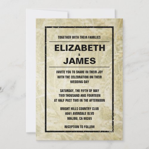 Western Farm Wedding Invitations