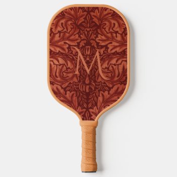 Western Faux Leather Pickleball Paddle by anuradesignstudio at Zazzle
