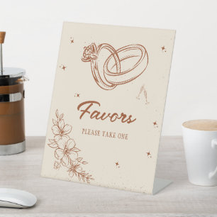 Western Favors Bridal Shower Party Sign
