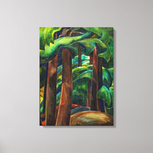 Western Forest 1931 by Emily Carr Canvas Print