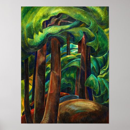 Western Forest 1931 by Emily Carr Poster