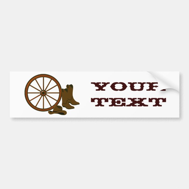 Western Gear Bumper Sticker (Front)