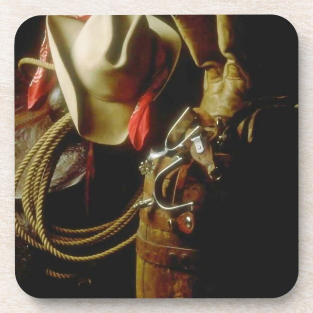 Western Gear Ranch Morning Sunrise Coasters Set (Front)