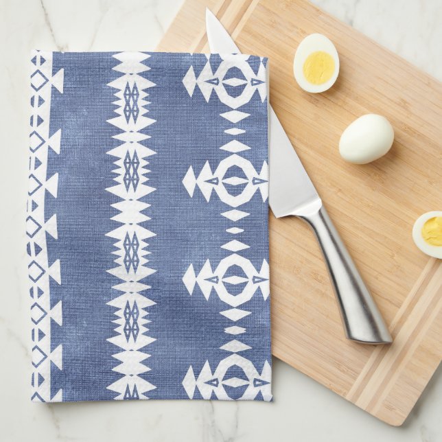 Western Geo Pattern Kitchen Towel (Quarter Fold)