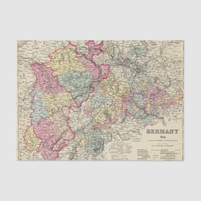 Western Germany 2 Tissue Paper (Front)