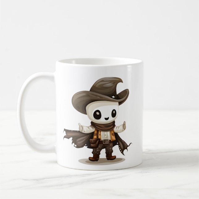 Western Ghost Rider Designs Coffee Mug (Left)