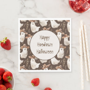Western Ghosts Halloween Hoedown Party Napkins