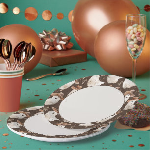 Western Ghosts Halloween Hoedown Party Paper Plates