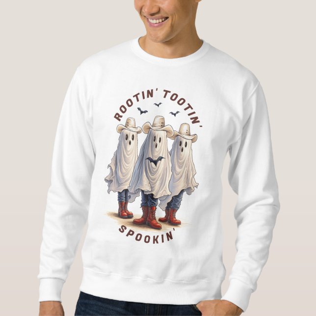 Western Ghosts Personalized Rootin Tootin Spookin  Sweatshirt (Front)
