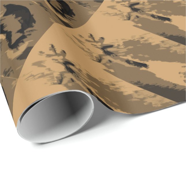 Western Gift Wrapping Paper Spurs (Roll Corner)