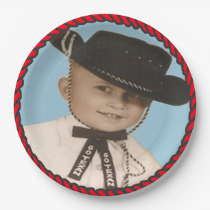 Western Go Texan Cowboy Party Paper Plates