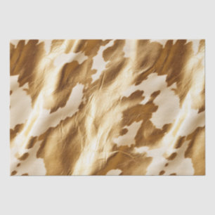 Western Gold Cream Cowhide Tissue Paper
