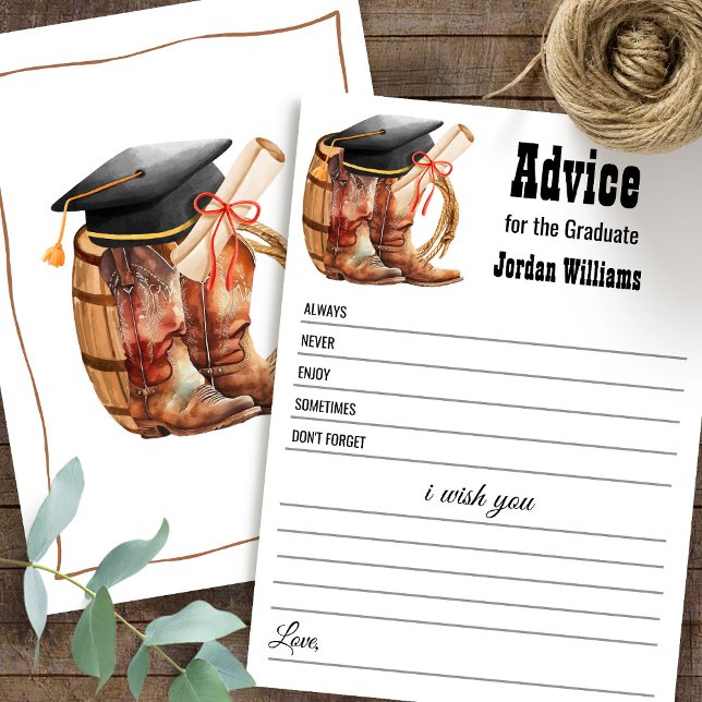 Western Graduation Advice for Graduate Card (Creator Uploaded)