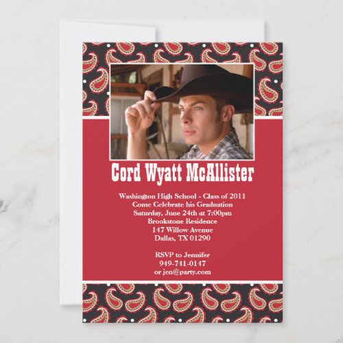 Western Graduation Invitation