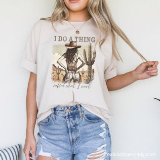Western Graphic T-Shirt - What I Want Tri-Blend Shirt