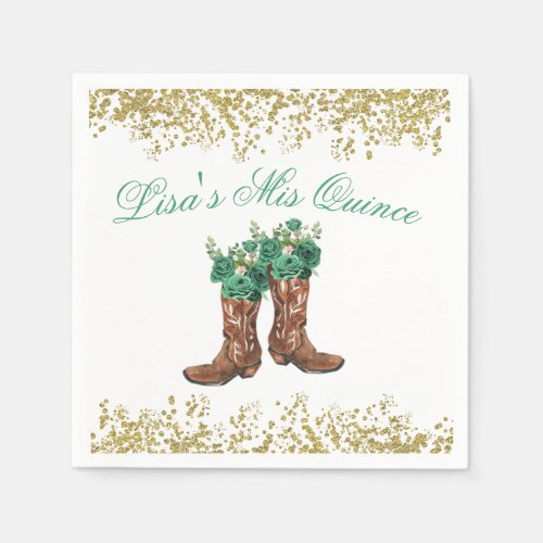 Western Green Hunter Charra Mis Quince Napkin