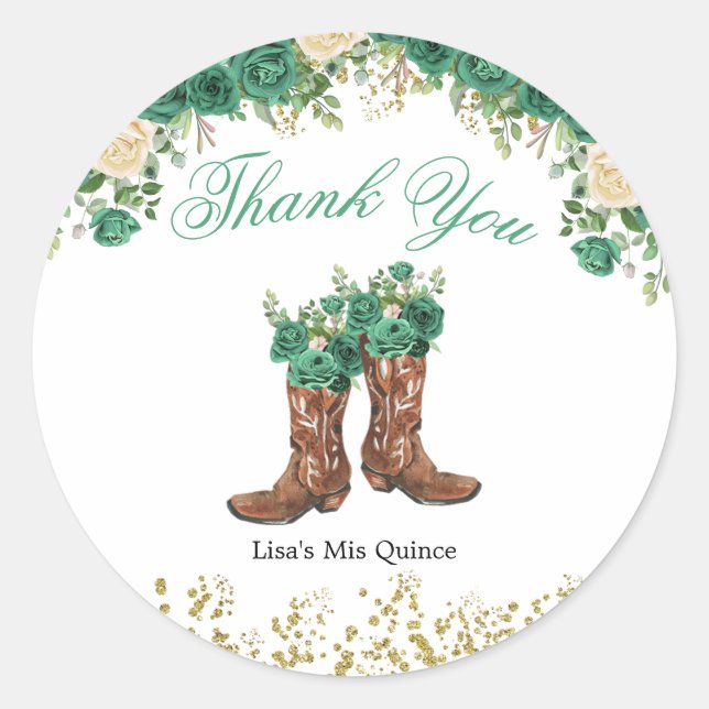 Western Green Hunter Charra Mis Quince Sticker (Front)