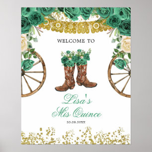 Western Green Hunter Charra Welcome Sign