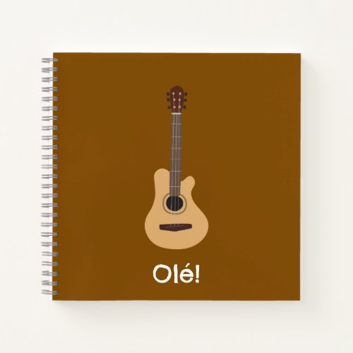 Western Guitar _ cute acoustic musical instrument Notebook