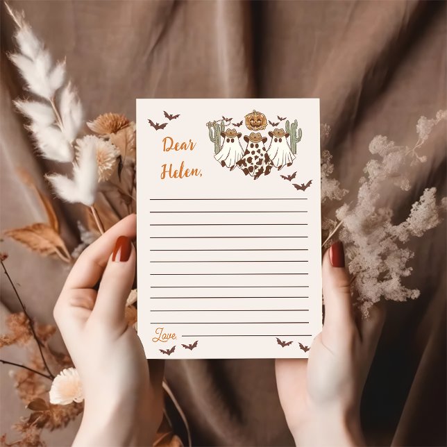 Western Halloween Cowboy Birthday Party Thank You Card (Creator Uploaded)