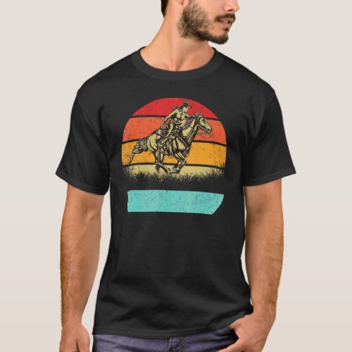 Western Halter Horse Retro  For Horse T_Shirt